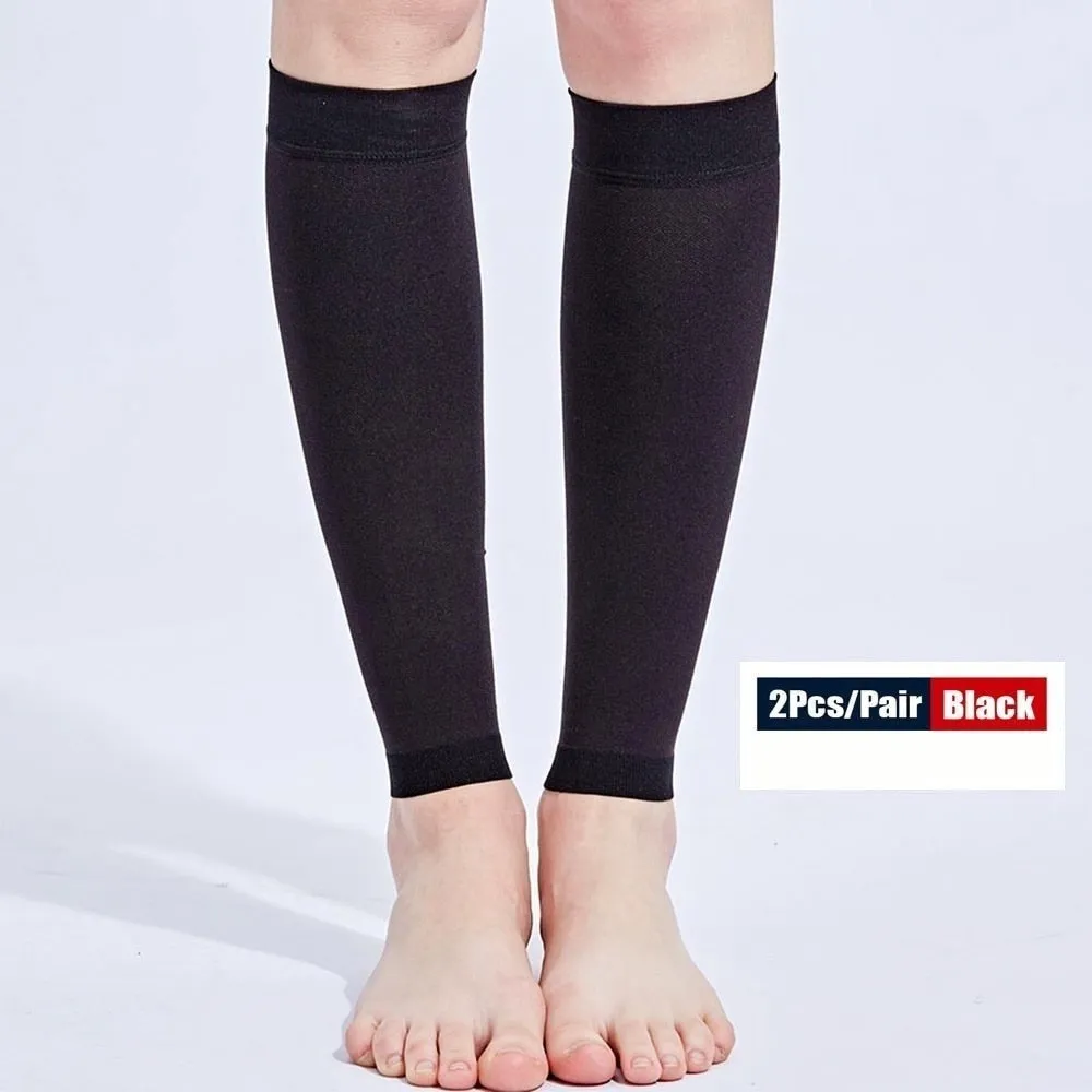 1 Pair Sports Calf Footless Compression Socks for Splints Varicose Veins Lymphedema