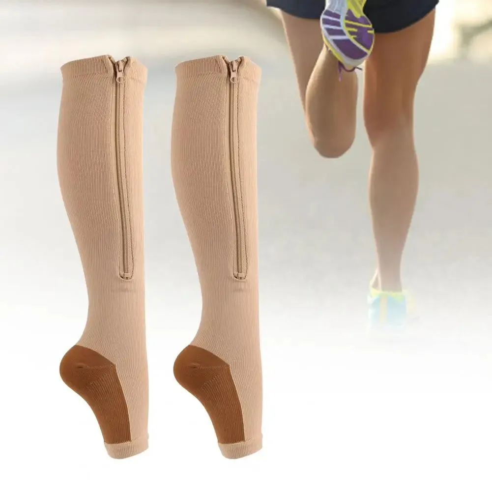 1 Pair zipper Compression Stockings (U CARE)