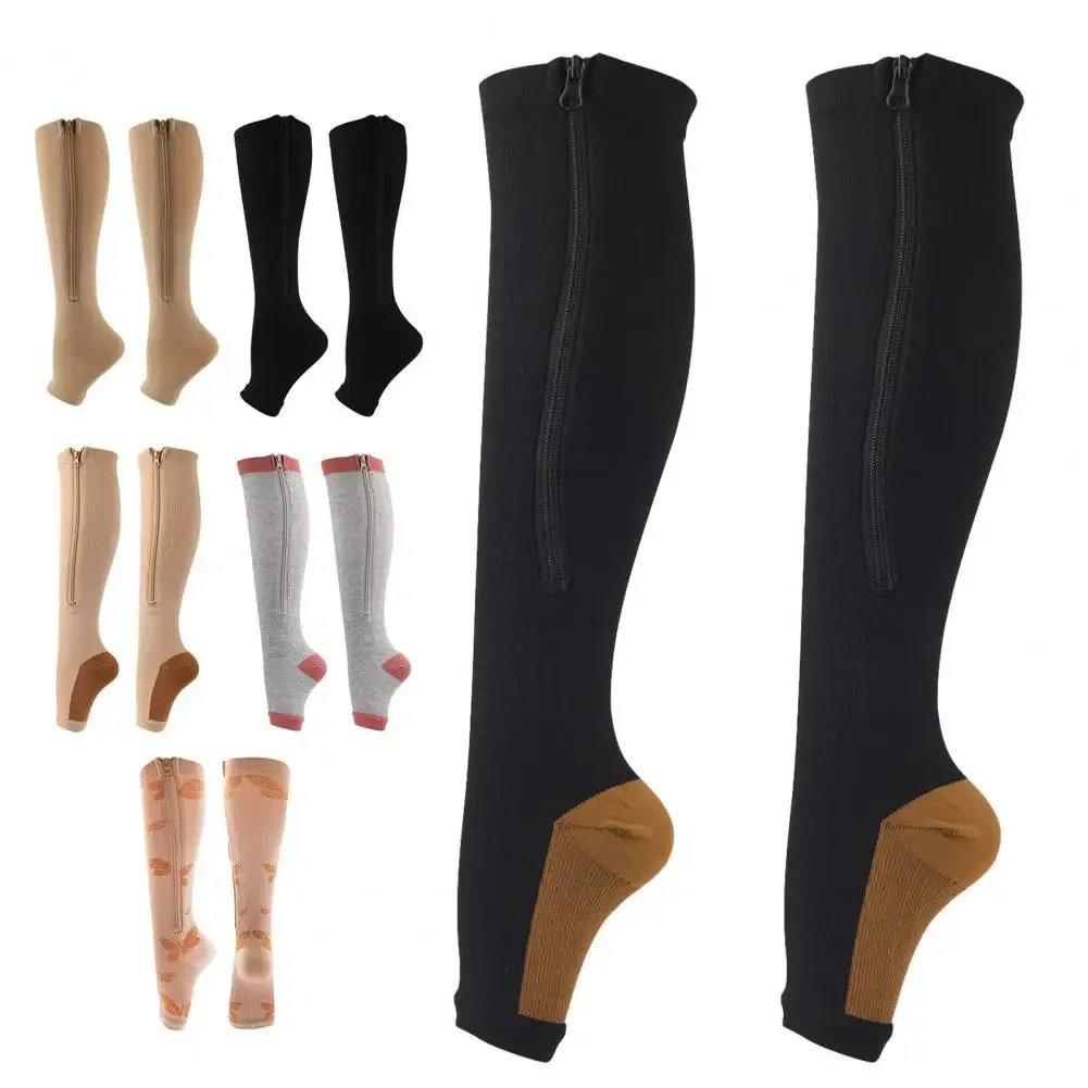 1 Pair zipper Compression Stockings (U CARE)