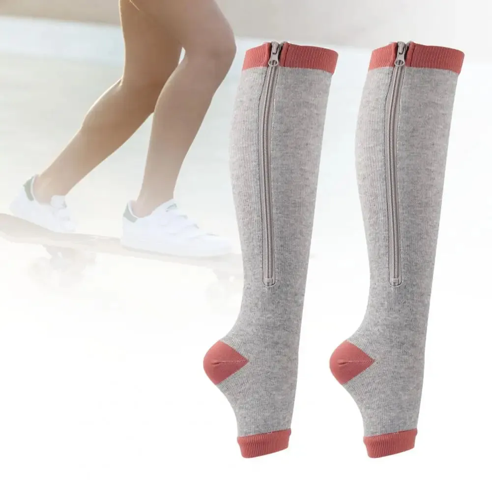 1 Pair zipper Compression Stockings (U CARE)