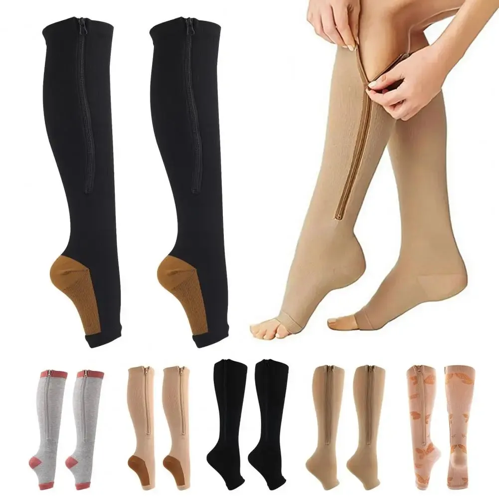 1 Pair zipper Compression Stockings (U CARE)