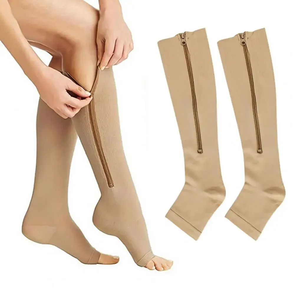 1 Pair zipper Compression Stockings (U CARE)