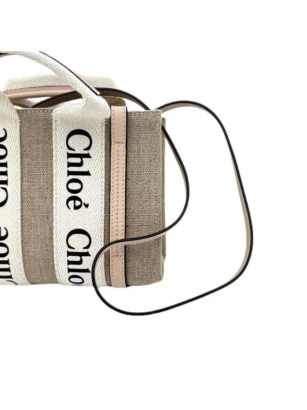24SS Linen Woody Mini Tote Bag CHC22AP237I26