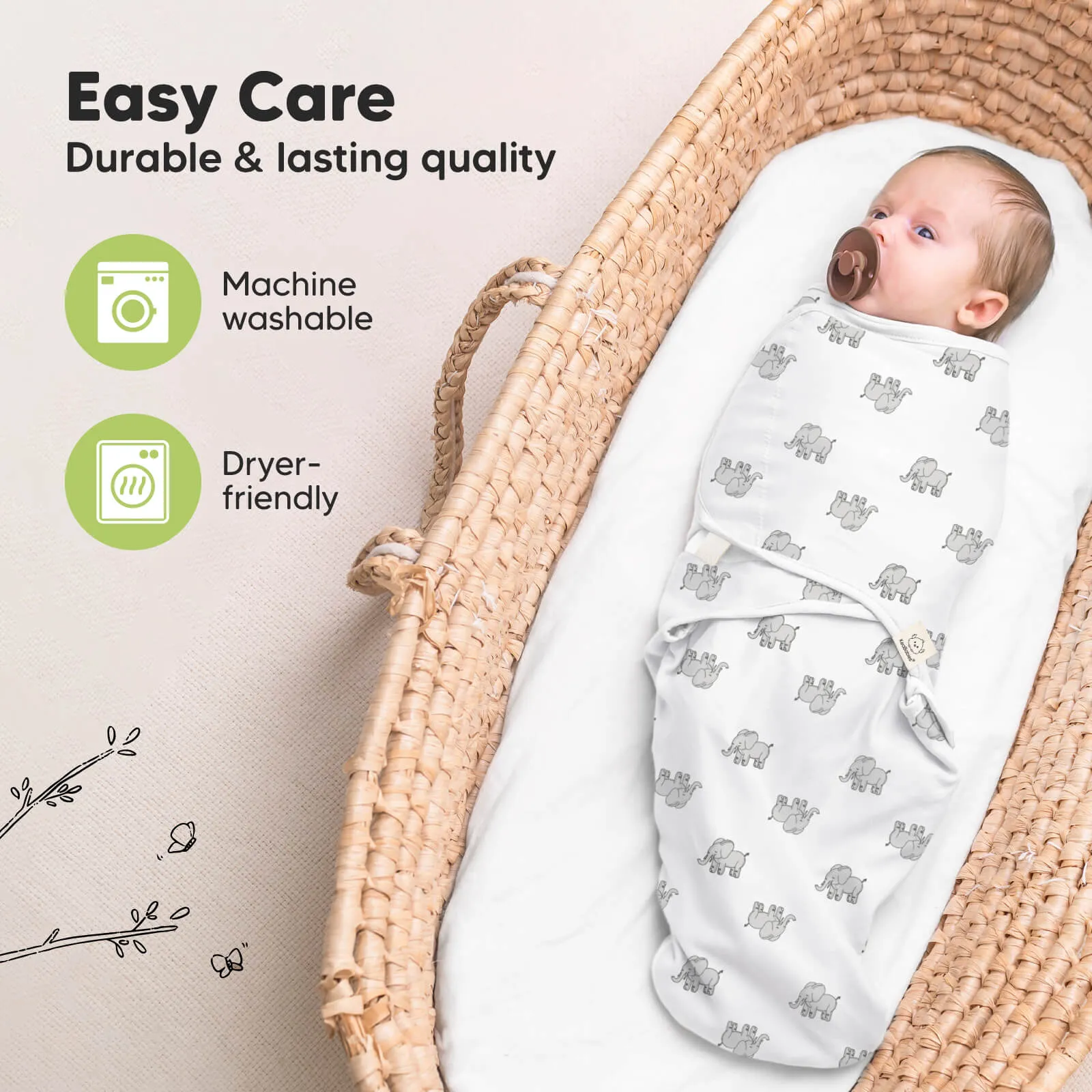 3-Pack Soothe Swaddle Wraps (The Wild 2)