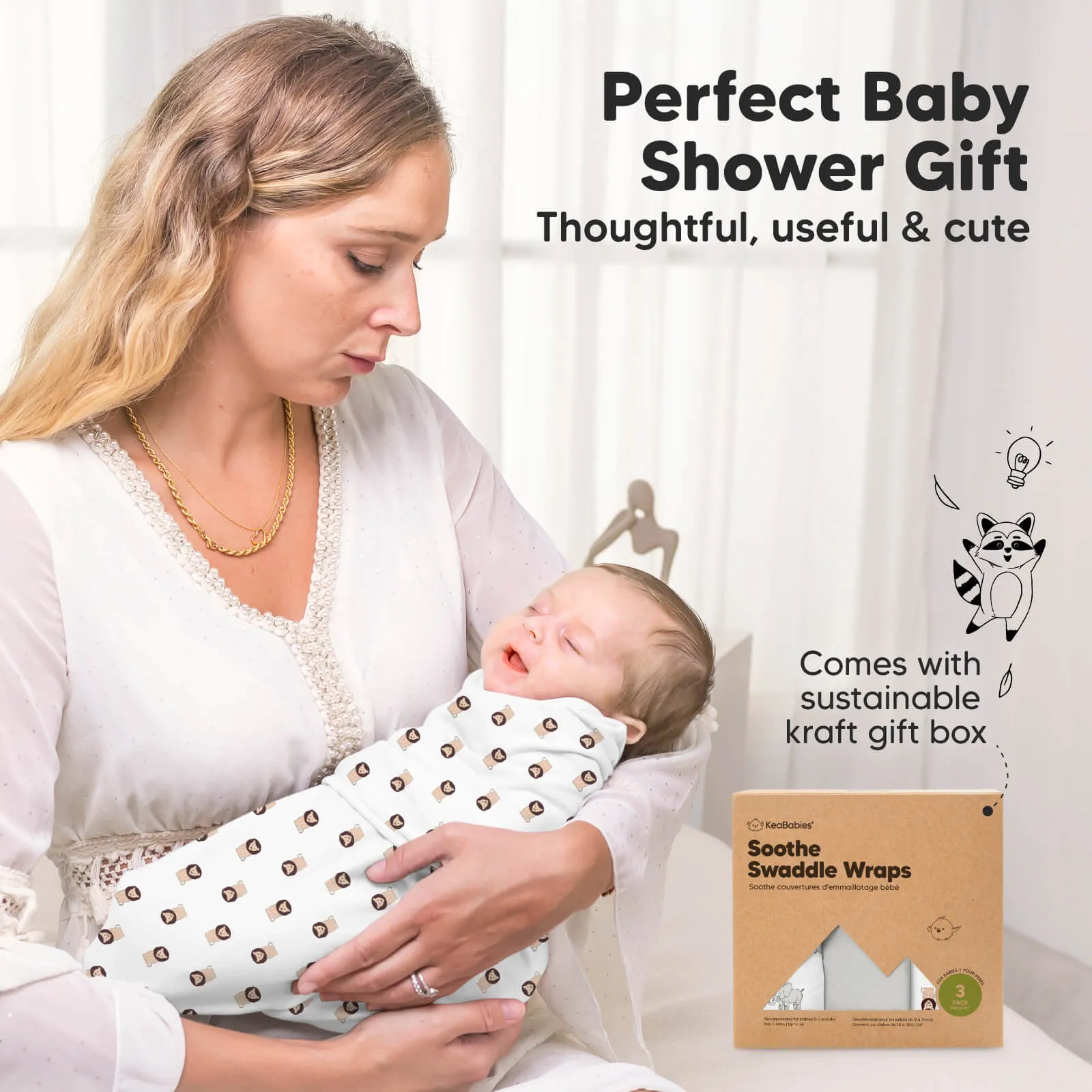 3-Pack Soothe Swaddle Wraps (The Wild 2)