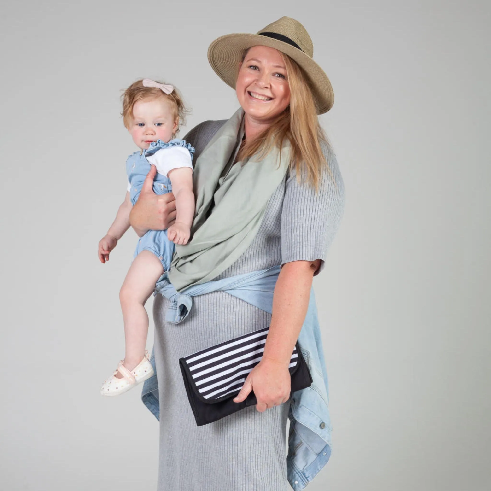 5 in 1 Multi-Use Nursing Mama Cover - Sage Green