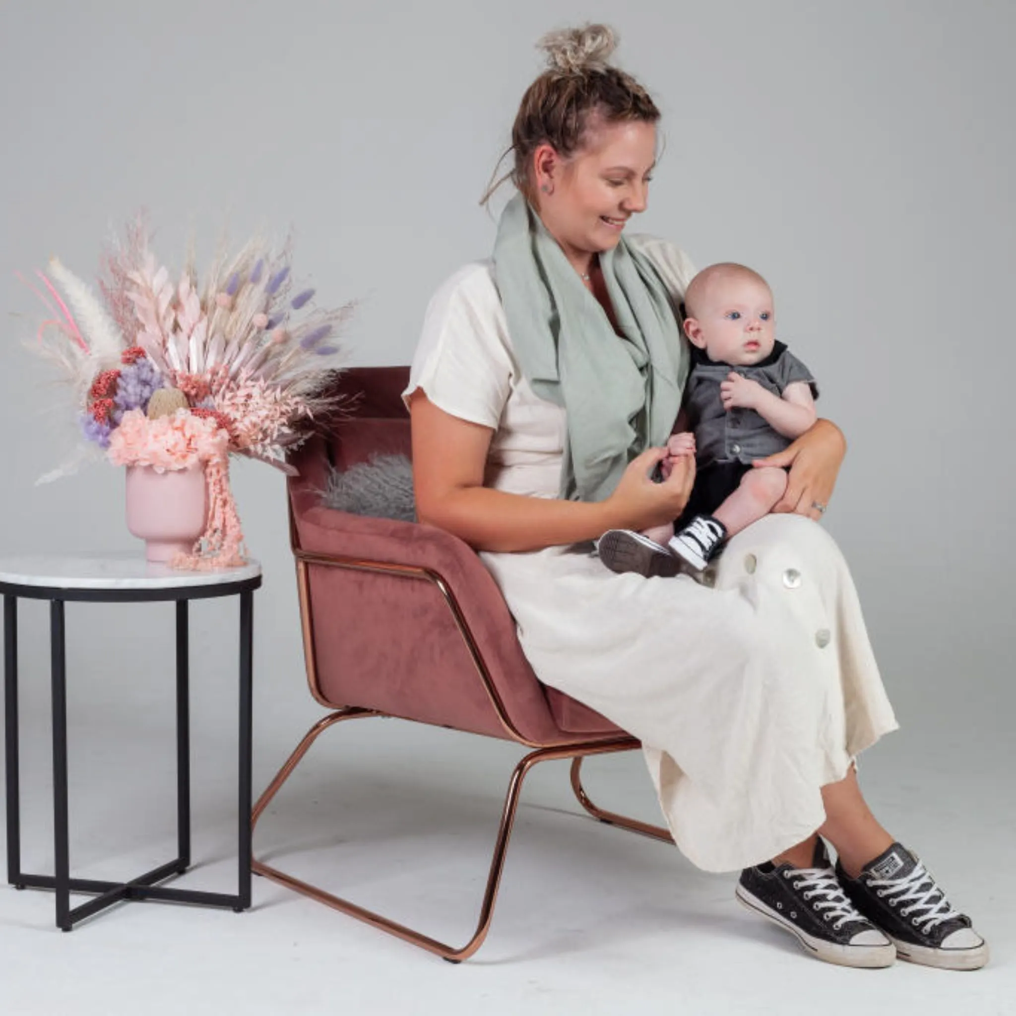 5 in 1 Multi-Use Nursing Mama Cover - Sage Green