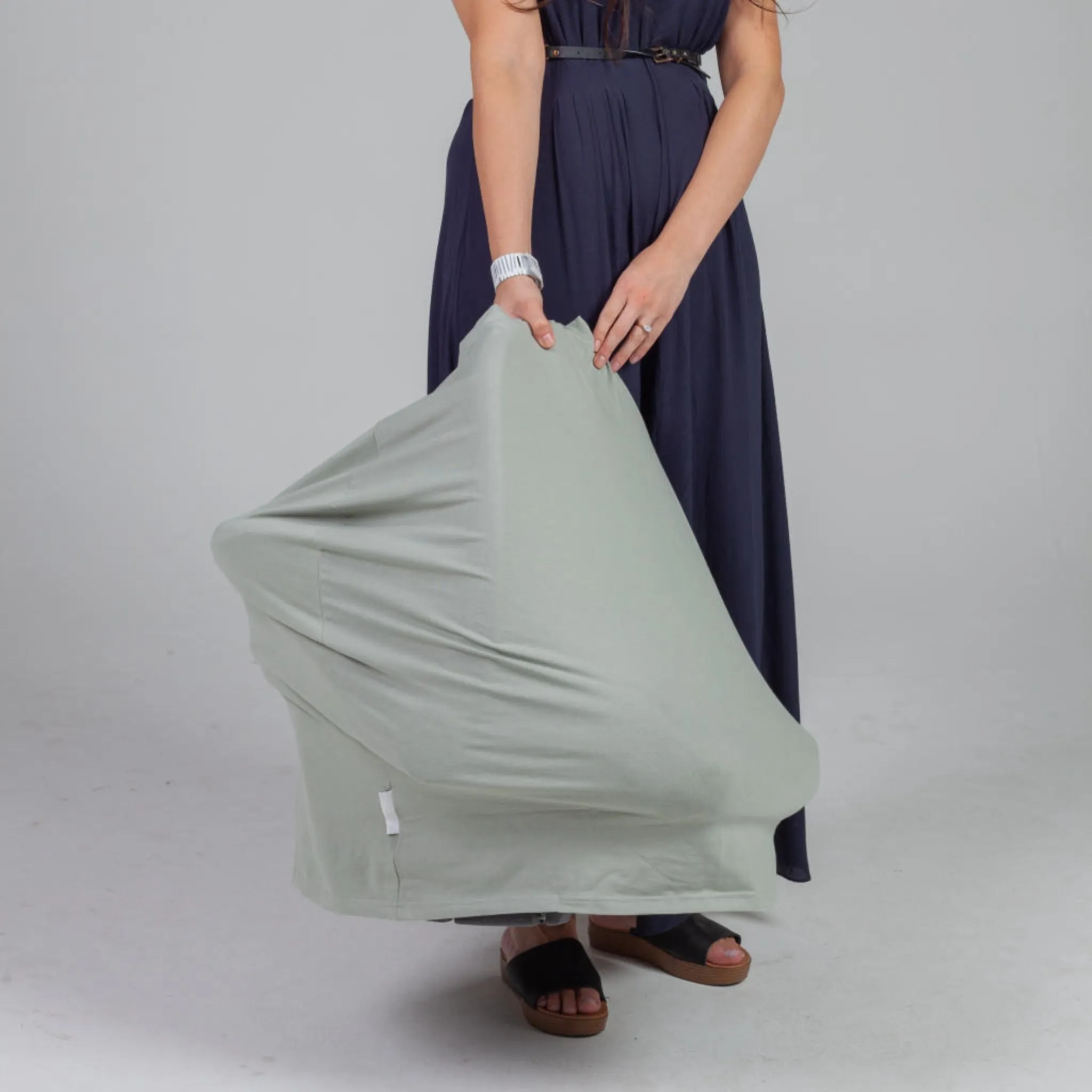 5 in 1 Multi-Use Nursing Mama Cover - Sage Green