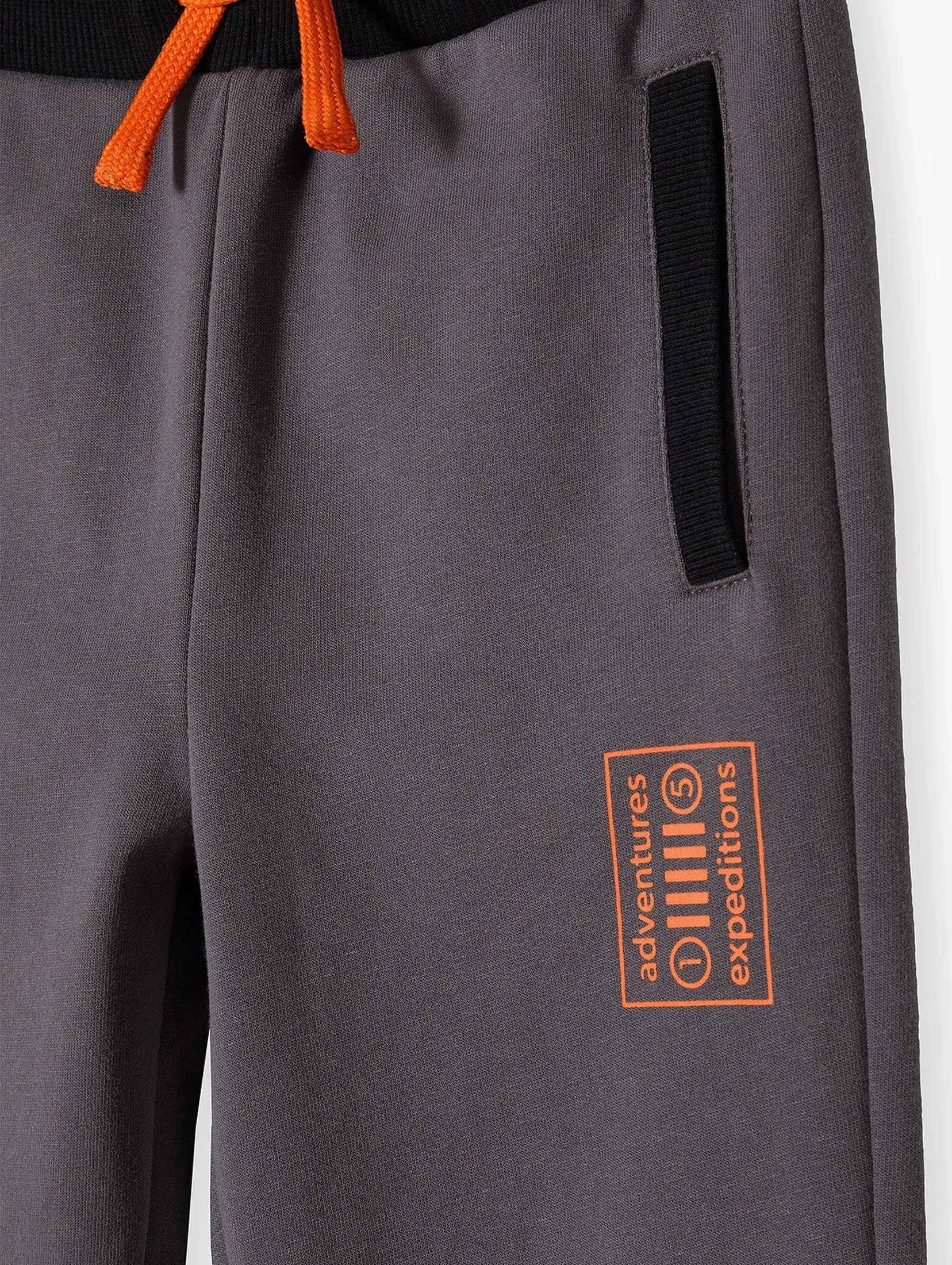 5.10.15 Adventures Expeditions Contrast Cord and Belt Dark Grey Fleece Trouser 12725