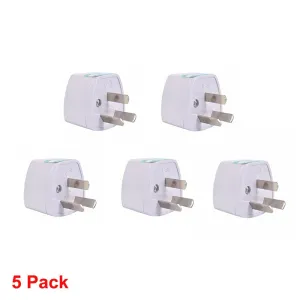 5Pcs Quality Universal Power Adapter Travel Adaptor 3 pin AU Converter US/UK/EU to AU Plug Charger For Australia New Zealand NZ