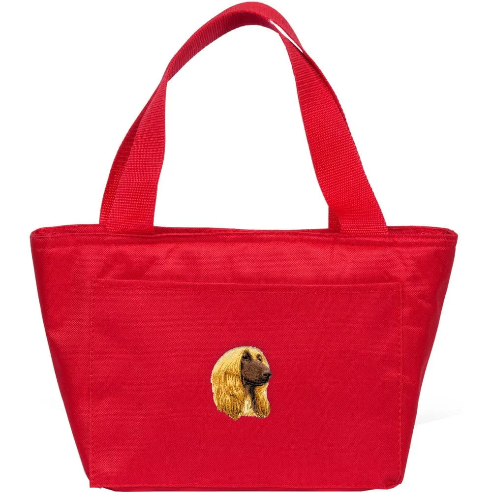 Afghan Hound Embroidered Insulated Lunch Tote
