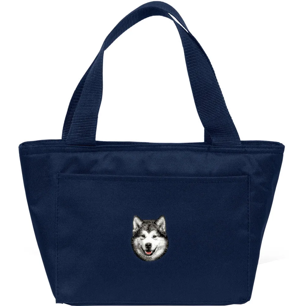 Alaskan Malamute Embroidered Insulated Lunch Tote