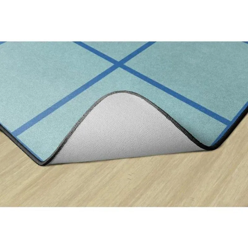 Aqua Marine Blue Classroom Rug