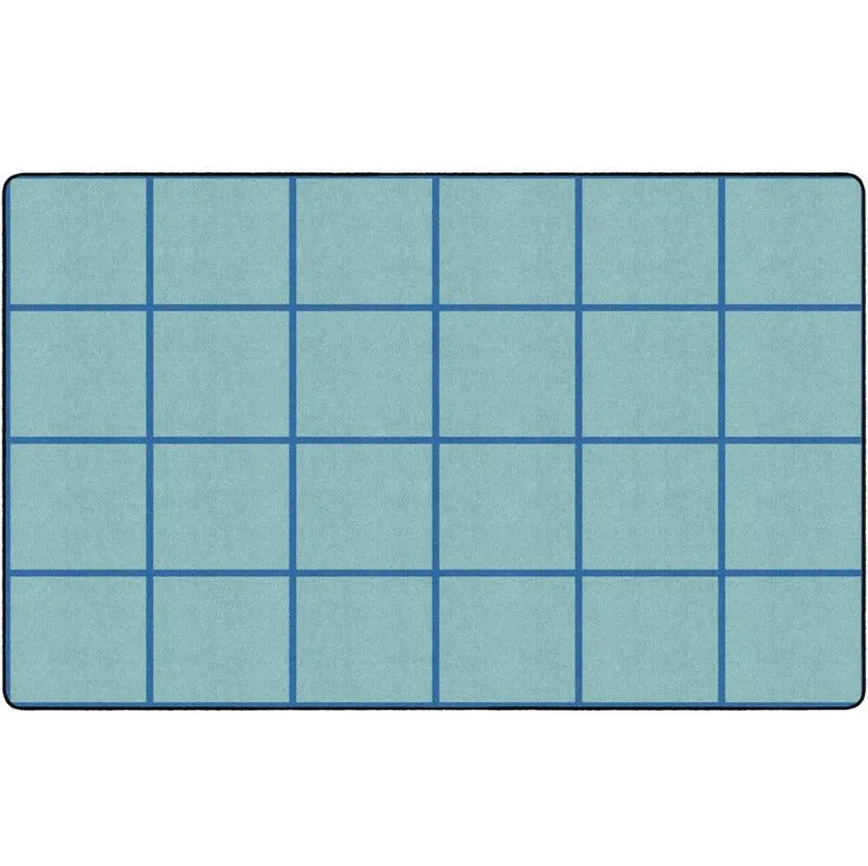 Aqua Marine Blue Classroom Rug