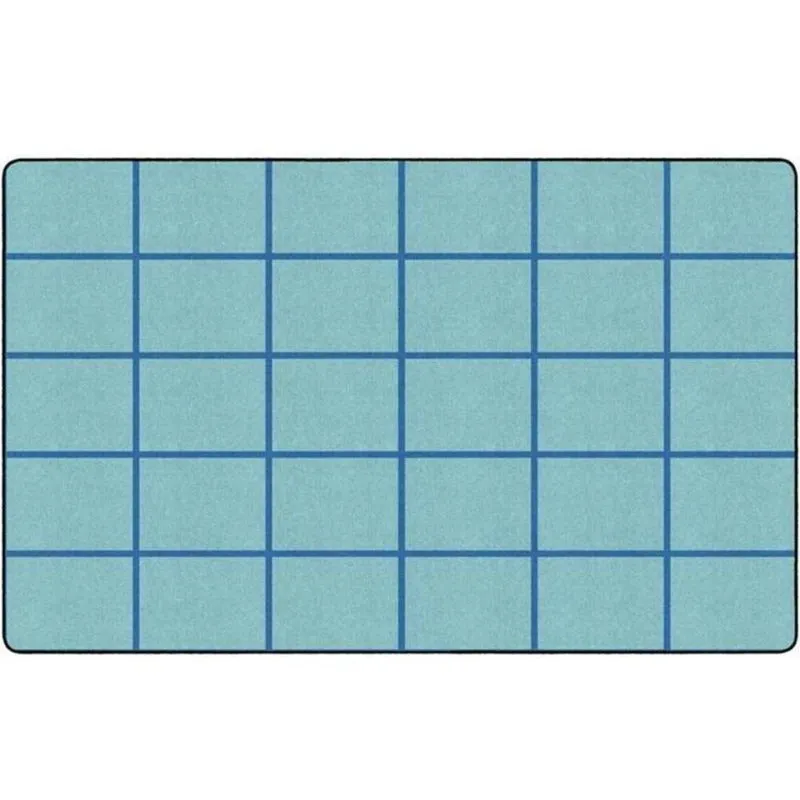 Aqua Marine Blue Classroom Rug
