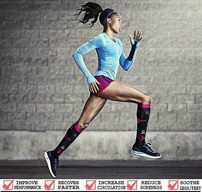 Beige Compression Socks For Women& Men circulation(8 Pairs),Stockings-Best for Running,Sports,Hiking,Flight travel,Pregnancy