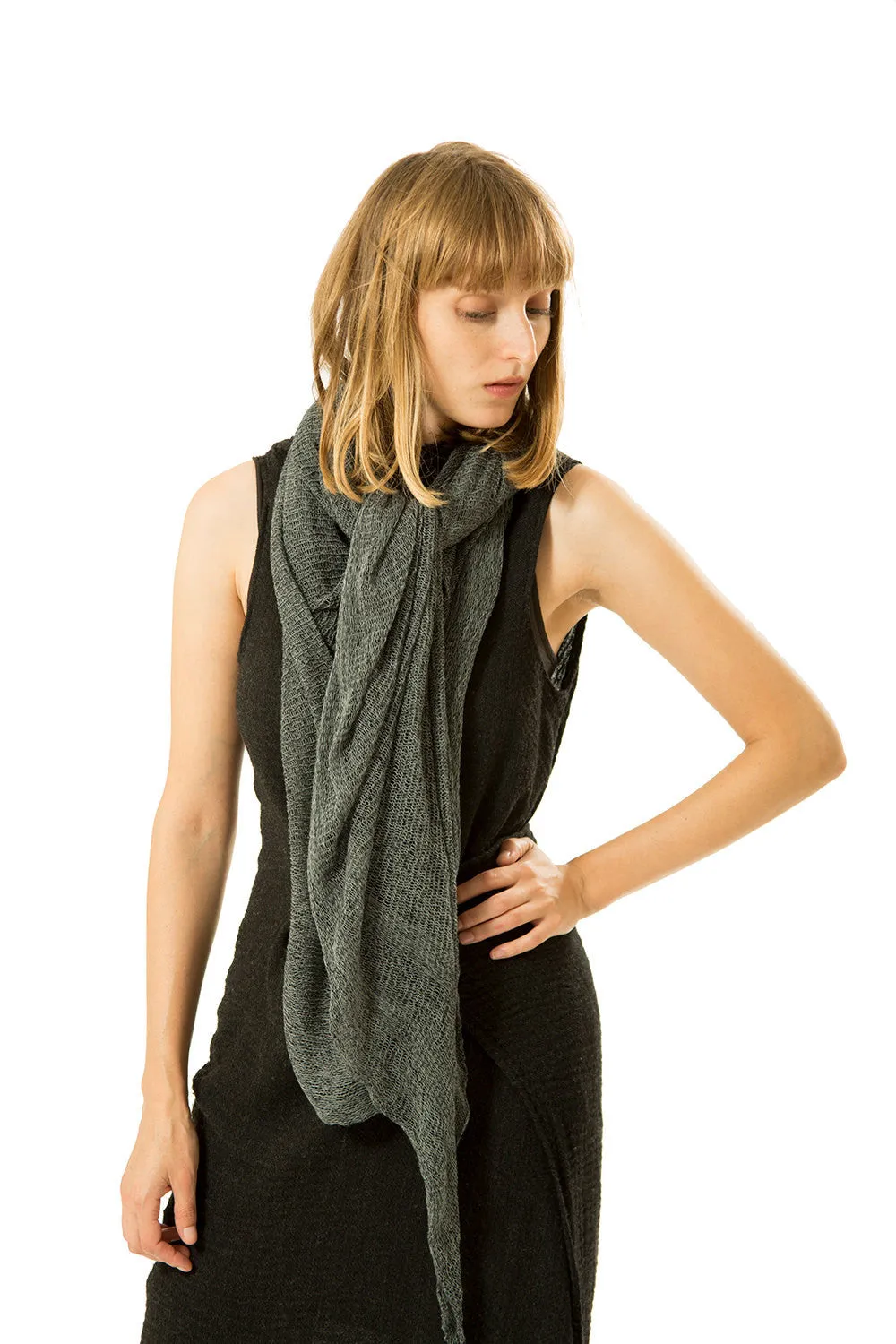 Big Soy Air Scarf - Smoked Blue Grey