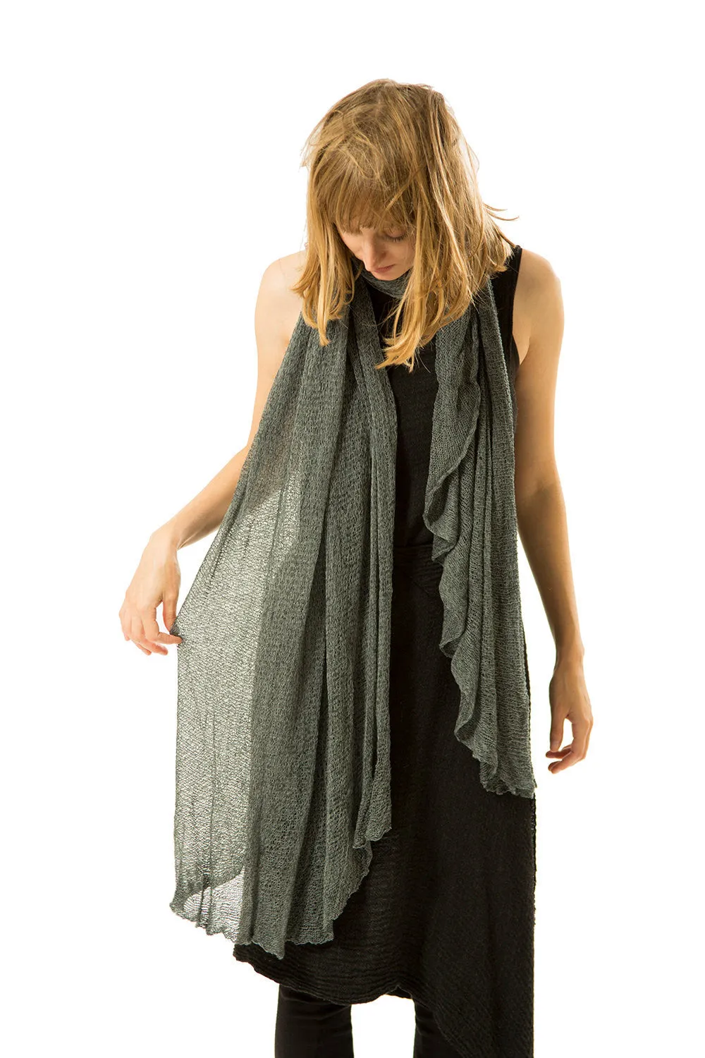 Big Soy Air Scarf - Smoked Blue Grey