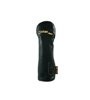 Black leather Hybrid Golf Headcover Pennant Logo