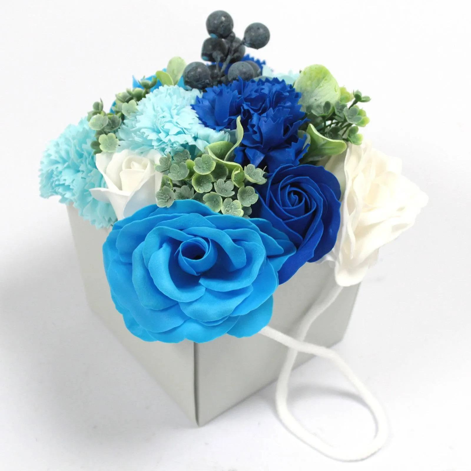 Blue Soap Flower Bouquet