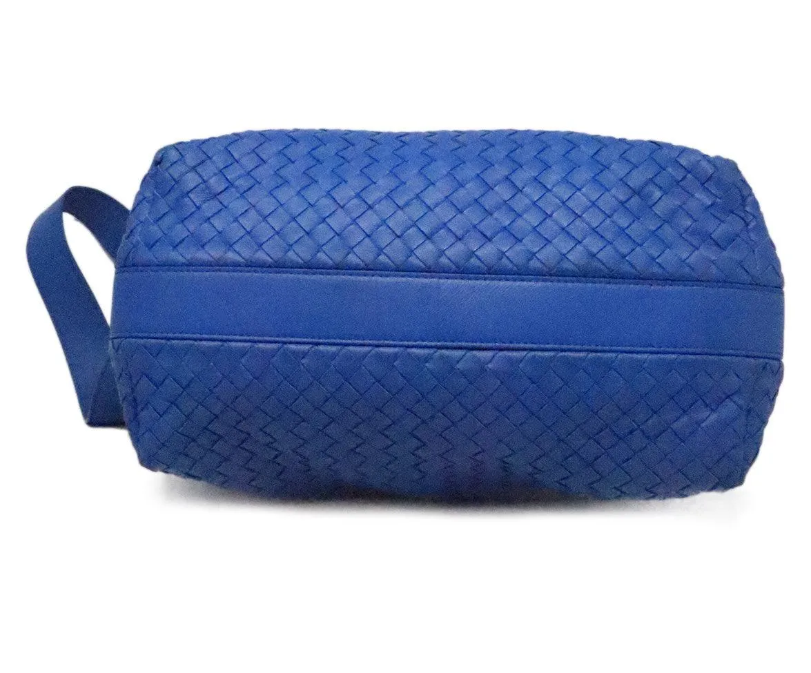 Bottega Veneta Royal Blue Woven Crossbody