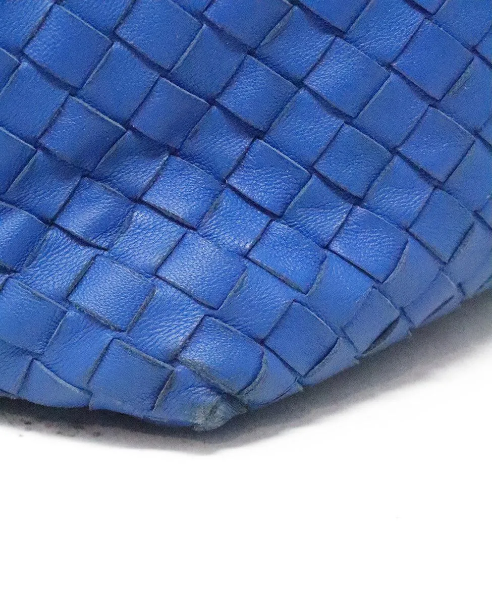Bottega Veneta Royal Blue Woven Crossbody