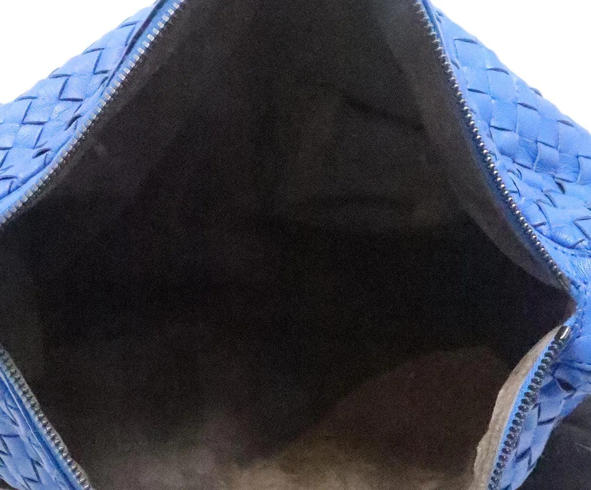 Bottega Veneta Royal Blue Woven Crossbody
