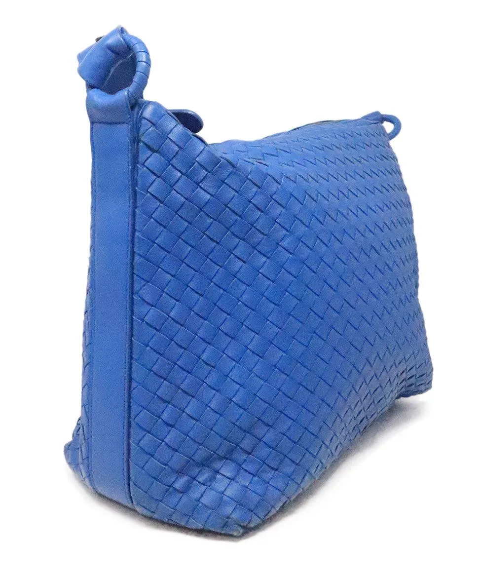 Bottega Veneta Royal Blue Woven Crossbody