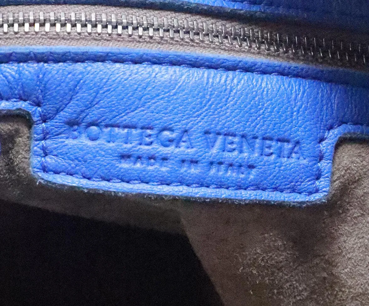 Bottega Veneta Royal Blue Woven Crossbody