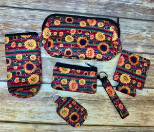 Bright and Bold Wild Sunflower and Serape Printed Neoprene Collection