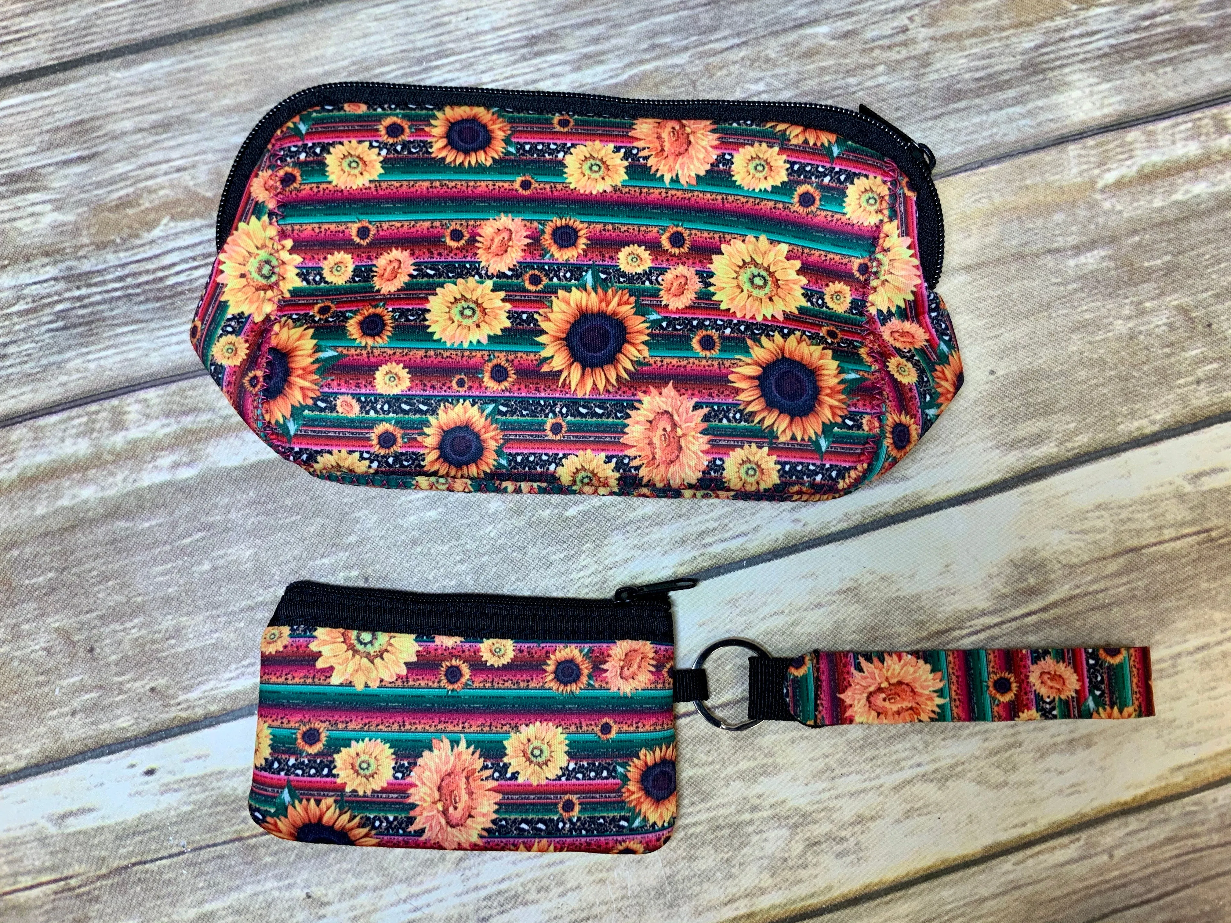 Bright and Bold Wild Sunflower and Serape Printed Neoprene Collection
