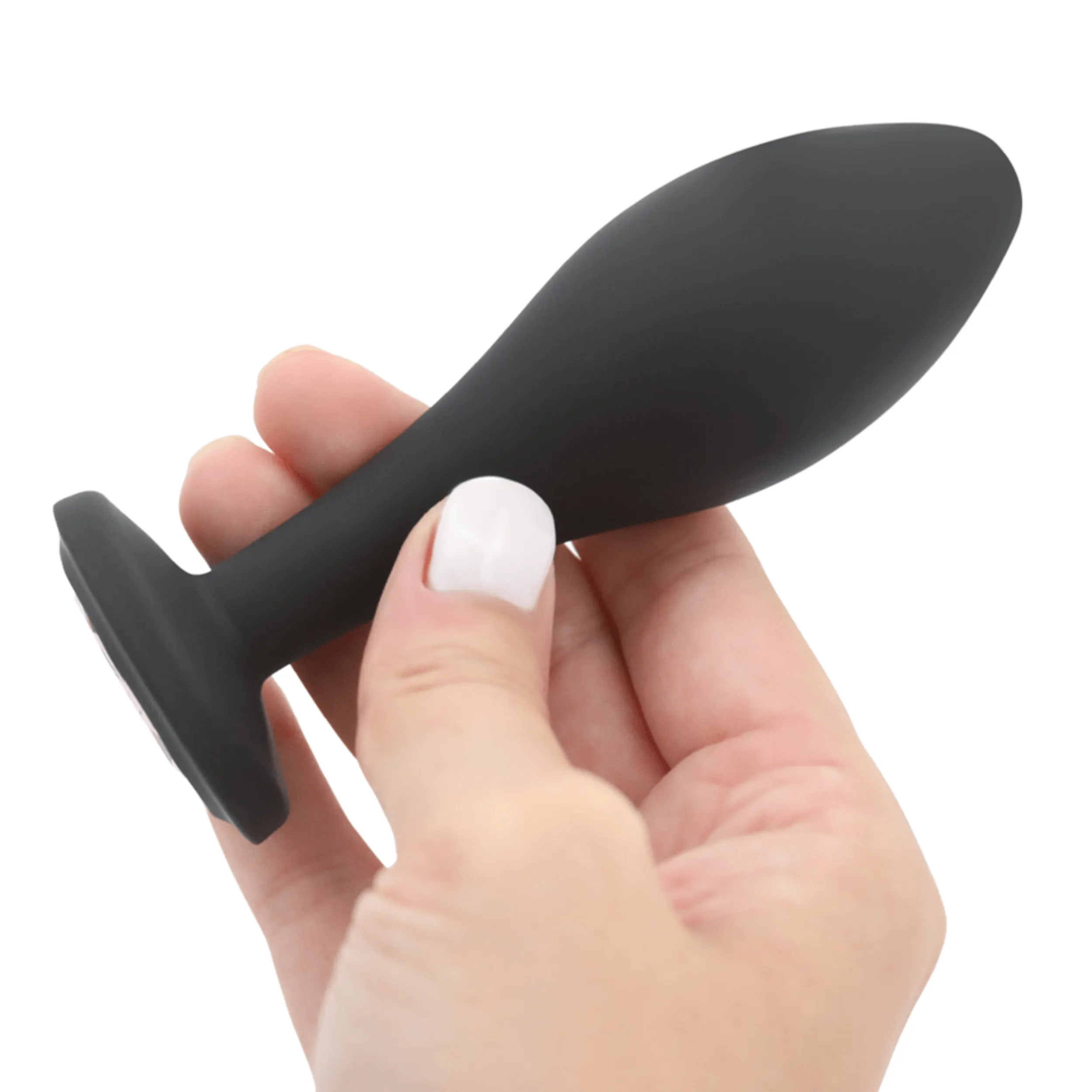 Bulbed Anal Plug with Jewel