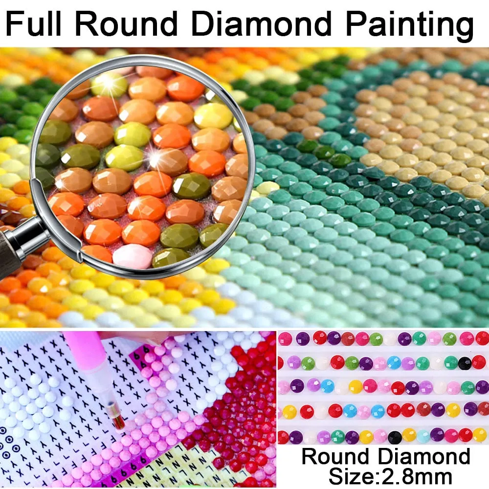 Colorful Ostrich Diamond Painting | DIY Animal Diamond Kit | Full Square/Round Drill 5D Rhinestones | Pretty Bird
