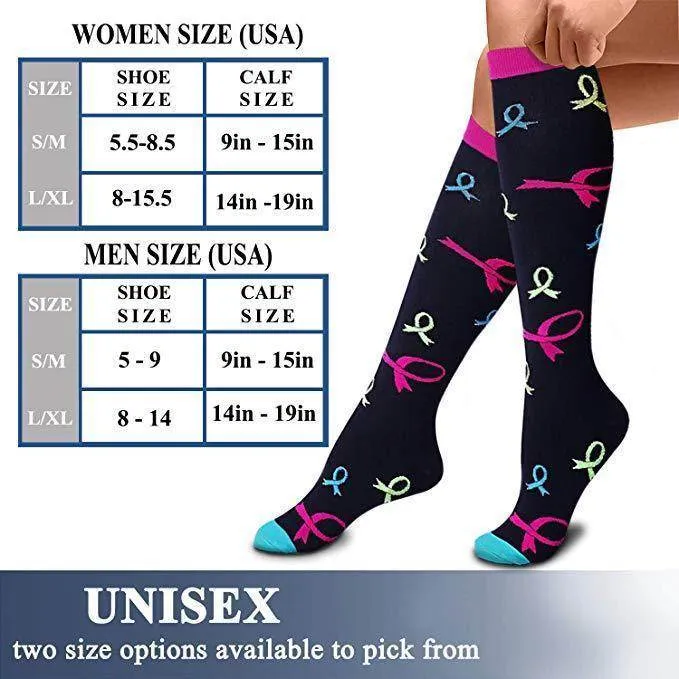Compression Socks For Women& Men circulation(8 Pairs),Stockings-Best for Running,Sports,Hiking,Flight travel,Pregnancy