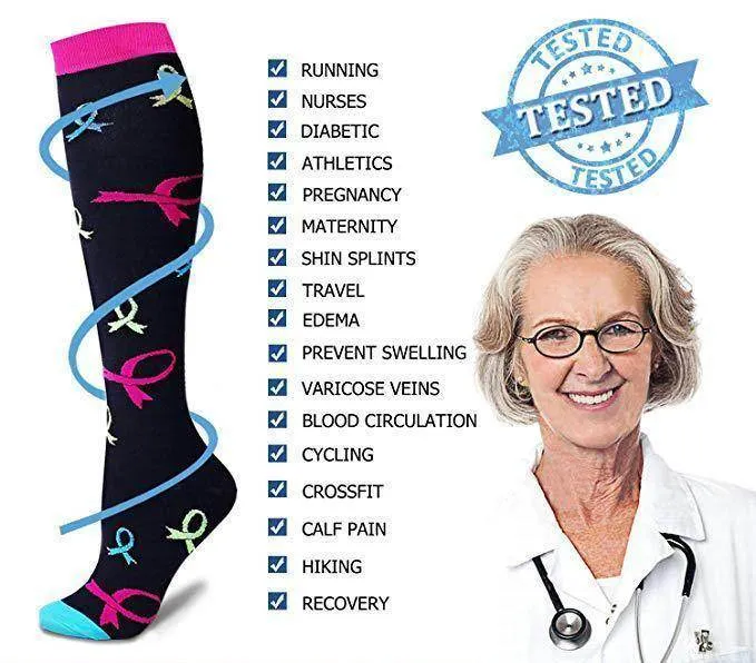 Compression Socks For Women& Men circulation(8 Pairs),Stockings-Best for Running,Sports,Hiking,Flight travel,Pregnancy