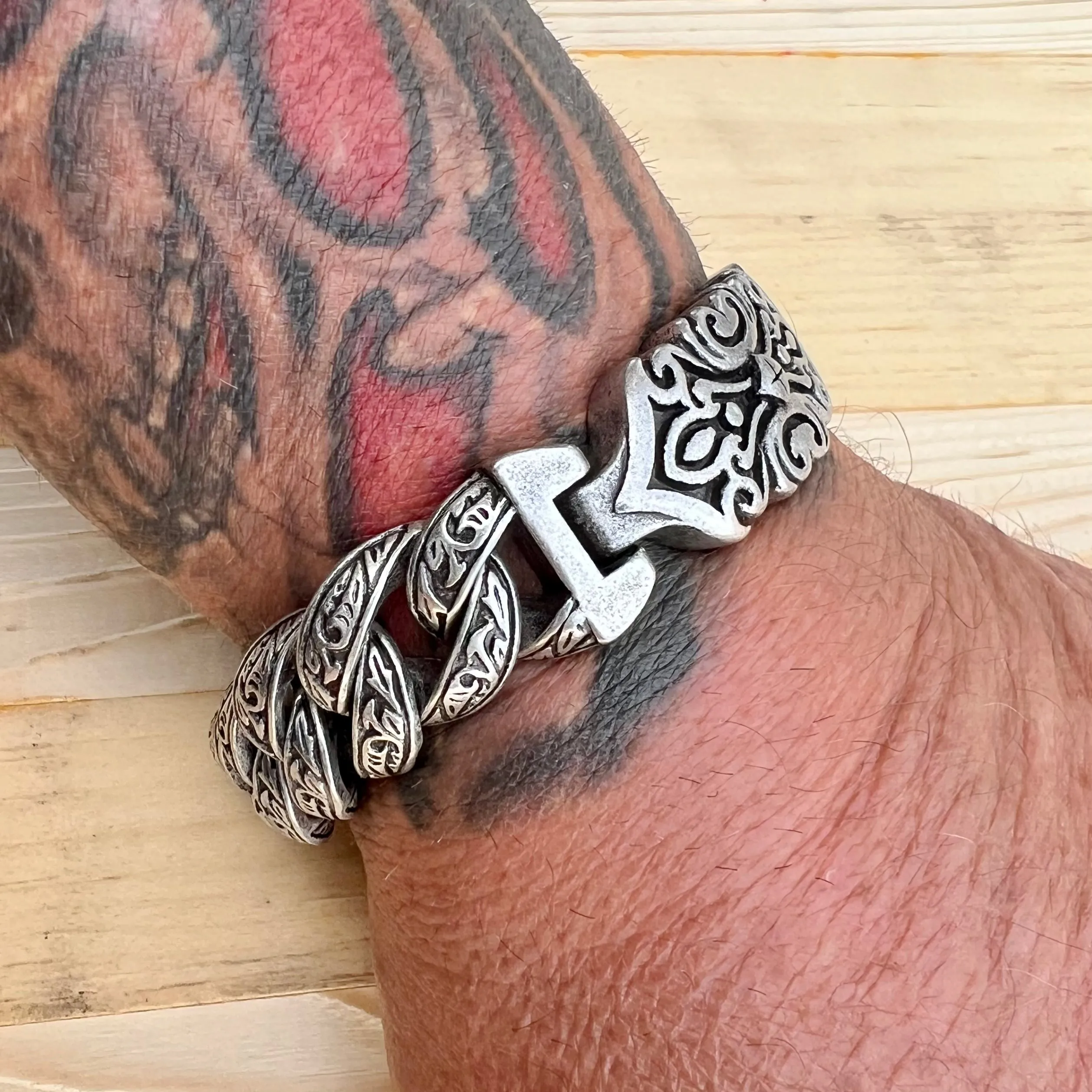 Crusader's Bracelet - The Crusader - Brushed - B111 CLEARANCE