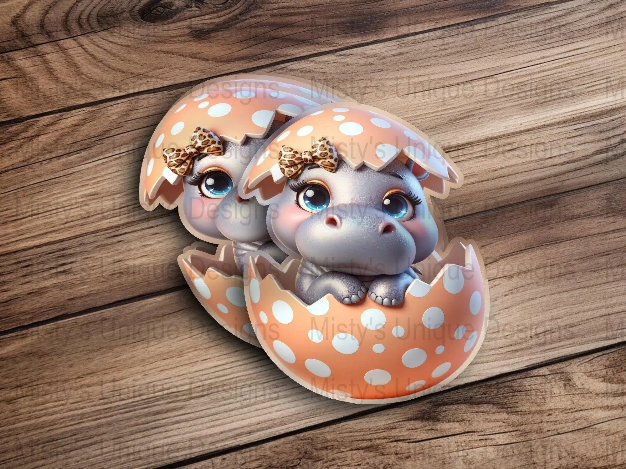 Cute Baby Hippo Clipart, Digital Download, Nursery Decor, Animal PNG, Cartoon Hippo Egg, Baby Shower Artwork, Girly Bow Pattern Design