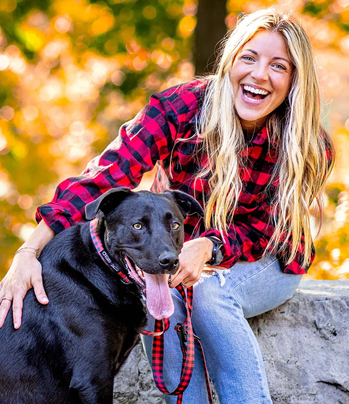 Everyday Dog Leash - Red Buffalo
