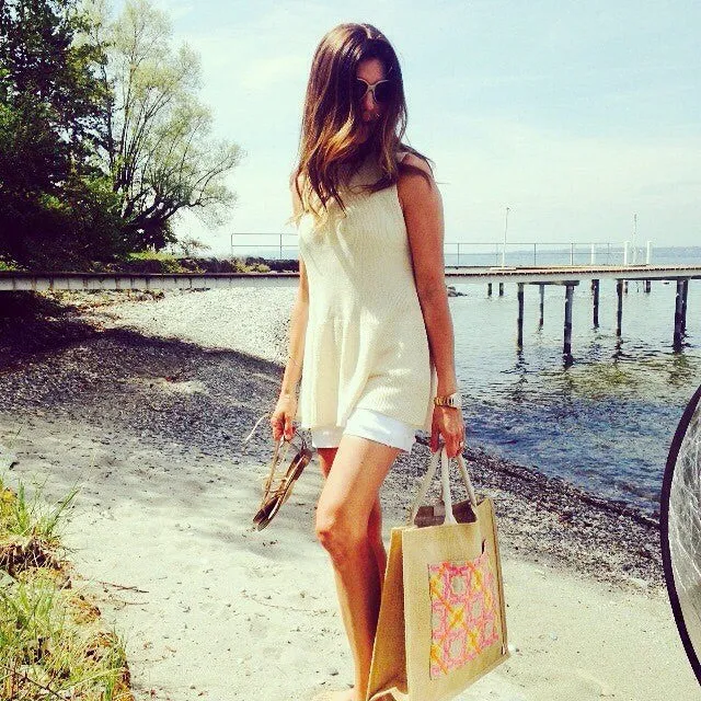 JUTE TOTE BAG ALHAMBRA®