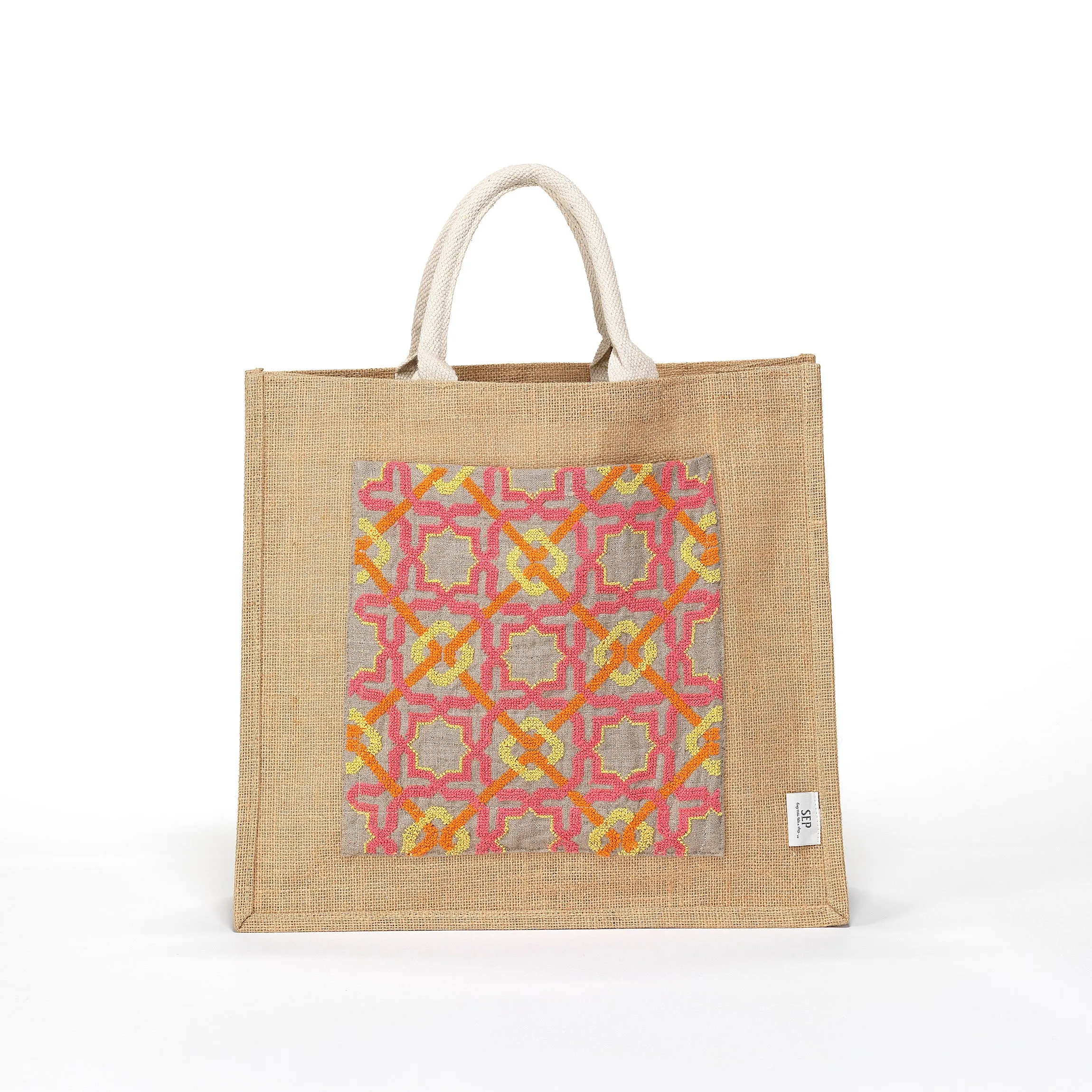 JUTE TOTE BAG ALHAMBRA®