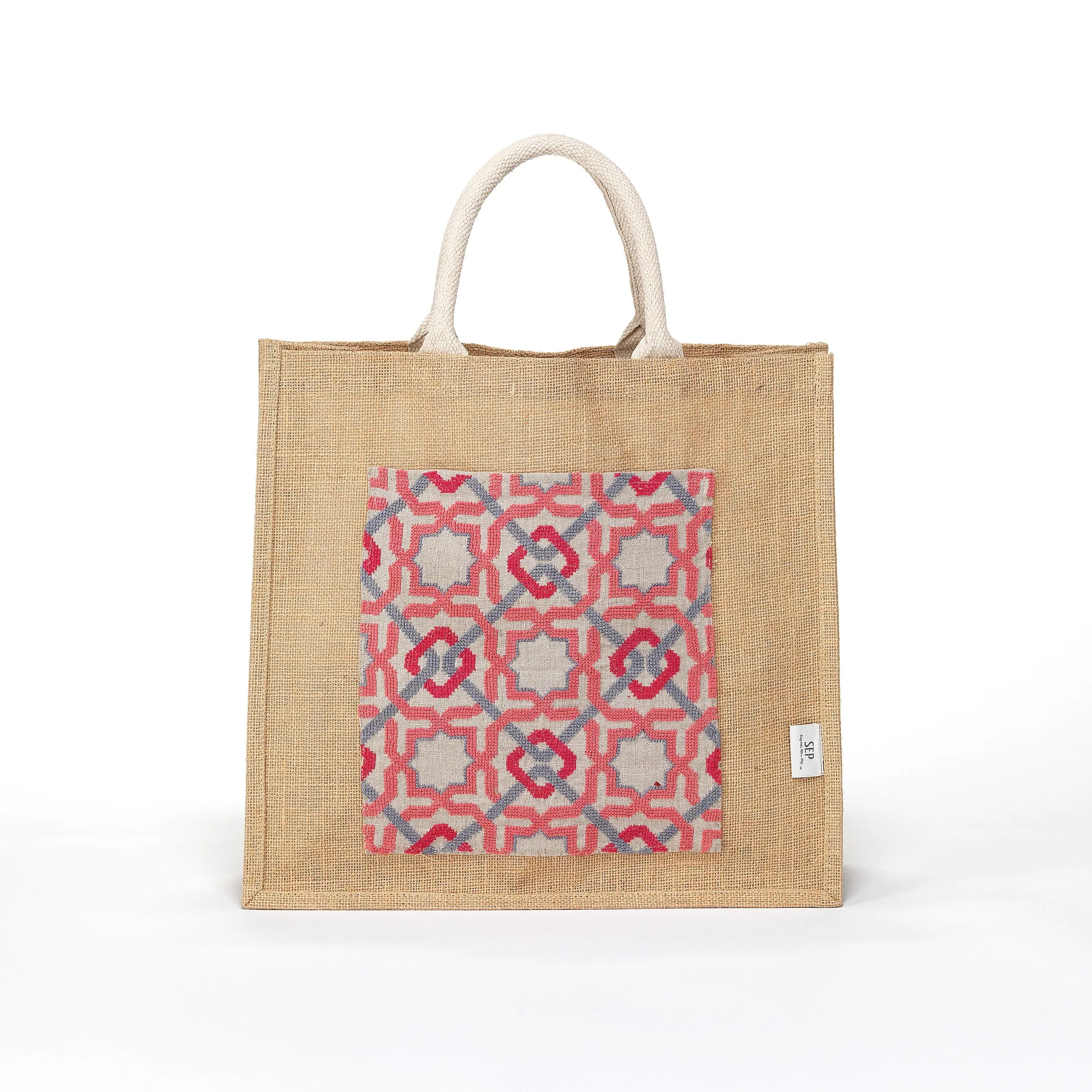 JUTE TOTE BAG ALHAMBRA®