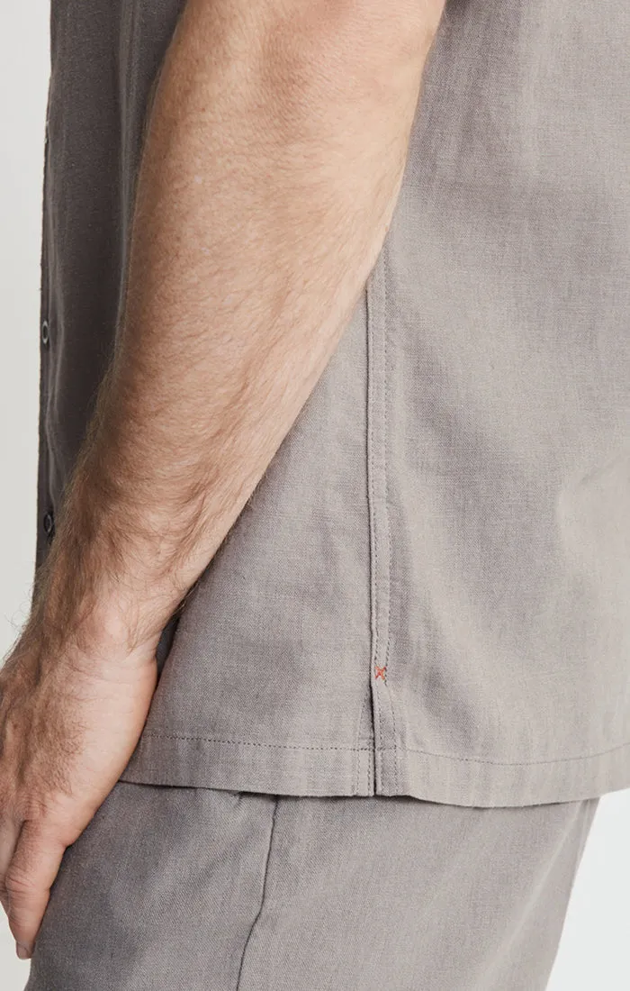 Linen Suffolk Short Sleeve Camp Shirt