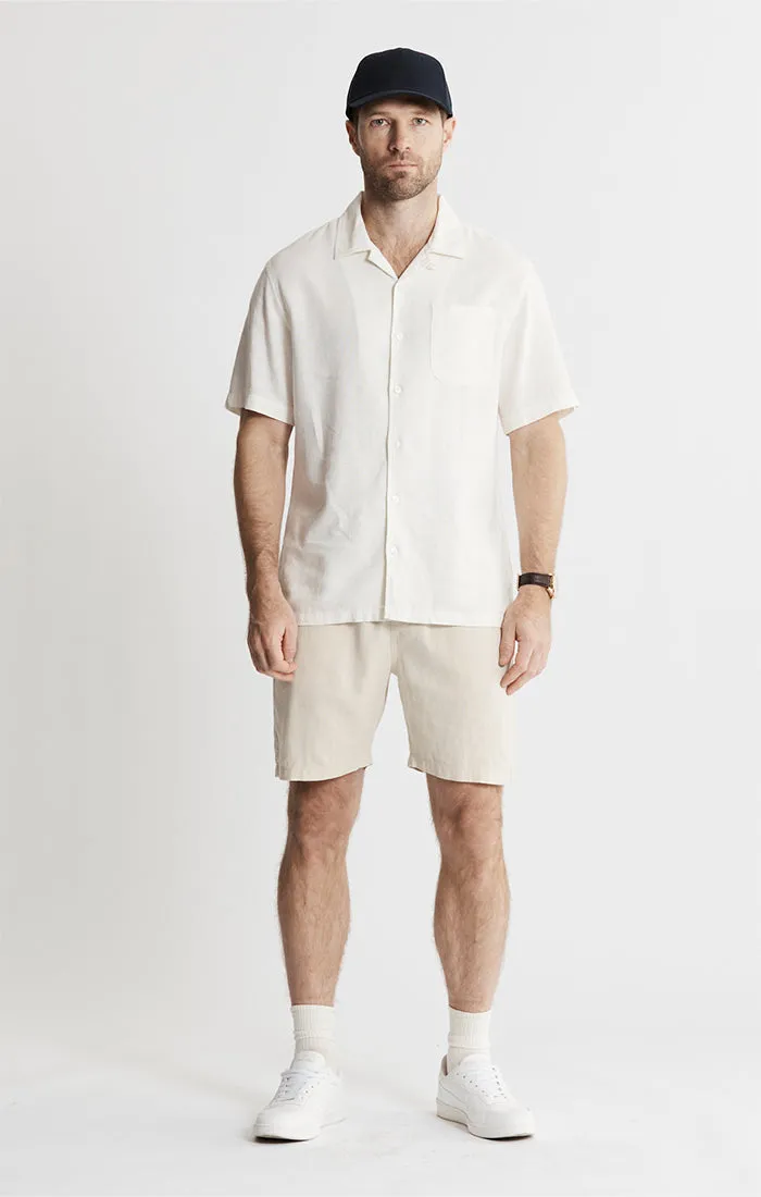 Linen Suffolk Short Sleeve Camp Shirt