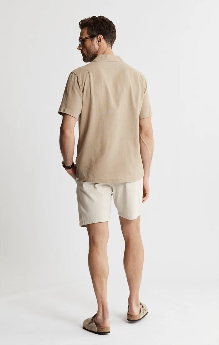 Linen Suffolk Short Sleeve Camp Shirt
