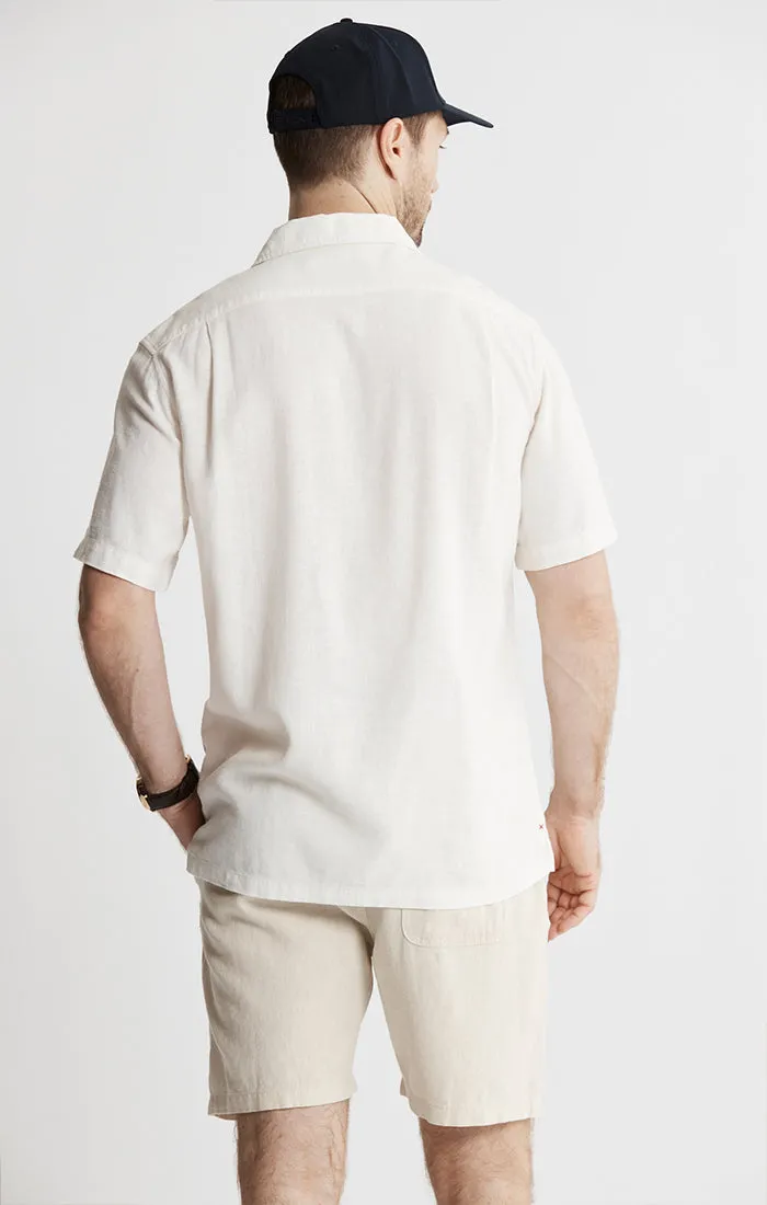 Linen Suffolk Short Sleeve Camp Shirt