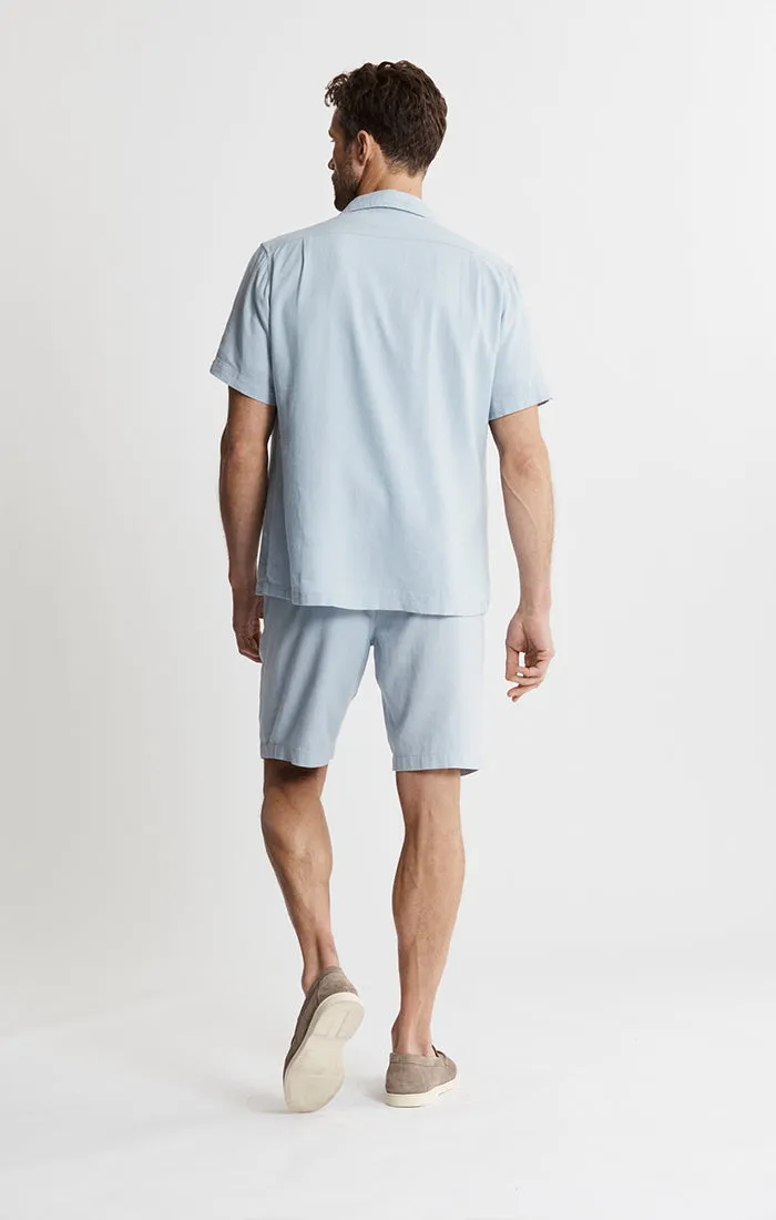 Linen Suffolk Short Sleeve Camp Shirt