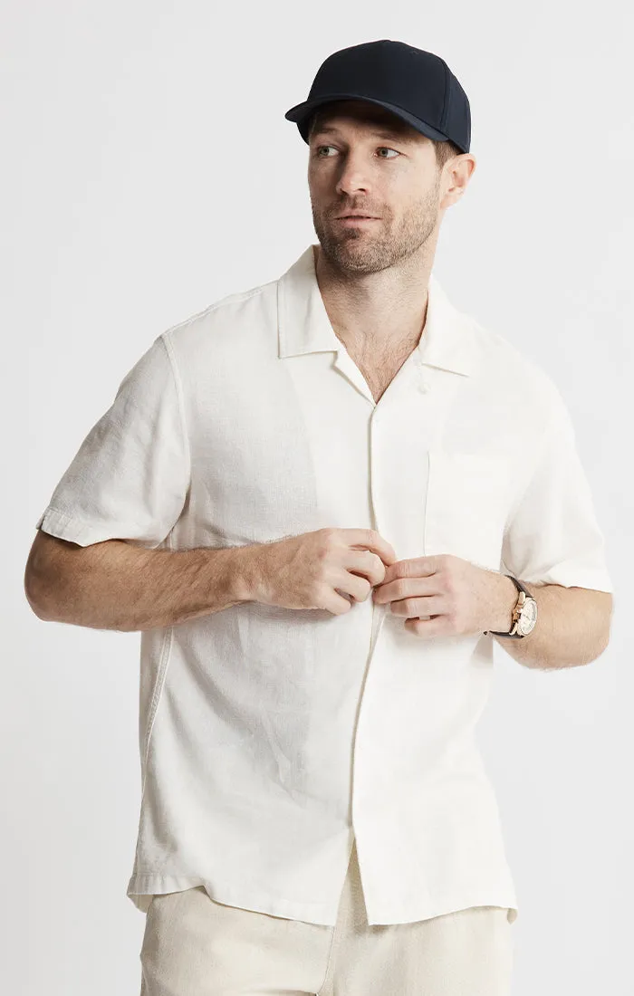 Linen Suffolk Short Sleeve Camp Shirt