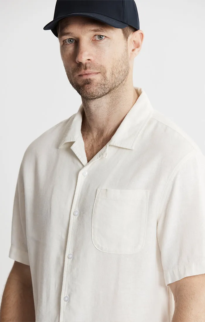 Linen Suffolk Short Sleeve Camp Shirt