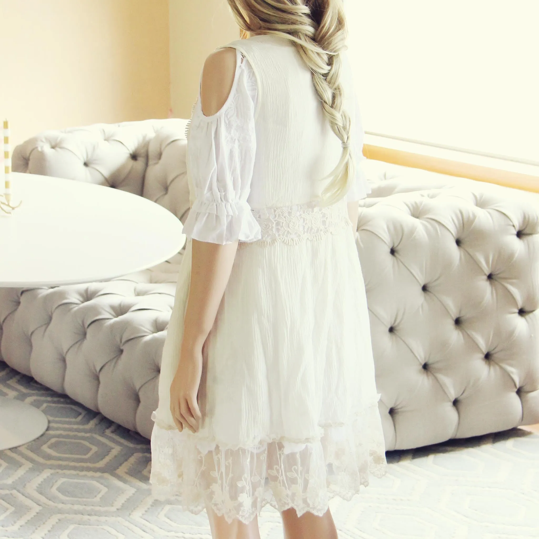 Marrakesh Lace Duster in Cream