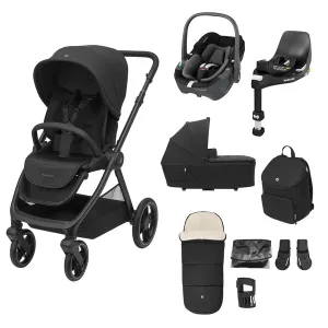 Maxi-Cosi Oxford 9pc Complete 360 Travel System in Black